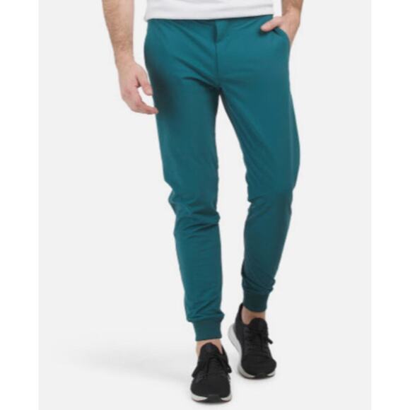 Greyson Montauk Jogger Golf Pants Mens 30x30 Garter Green EUC